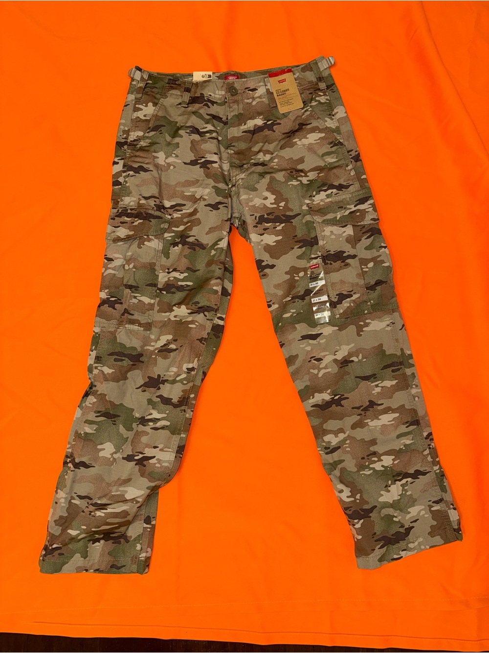 Levi's Men's Camo Cargo Pants - Green & Brown